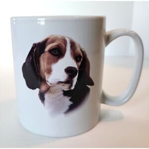 Mug Beagle Large 14-16 oz White Ceramic Dog Pet Coffee Tea Soup BowWowMeows